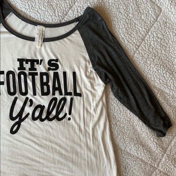 3/4 Sleeve “It’s Football Y’all!” Tee - Picture 4 of 6